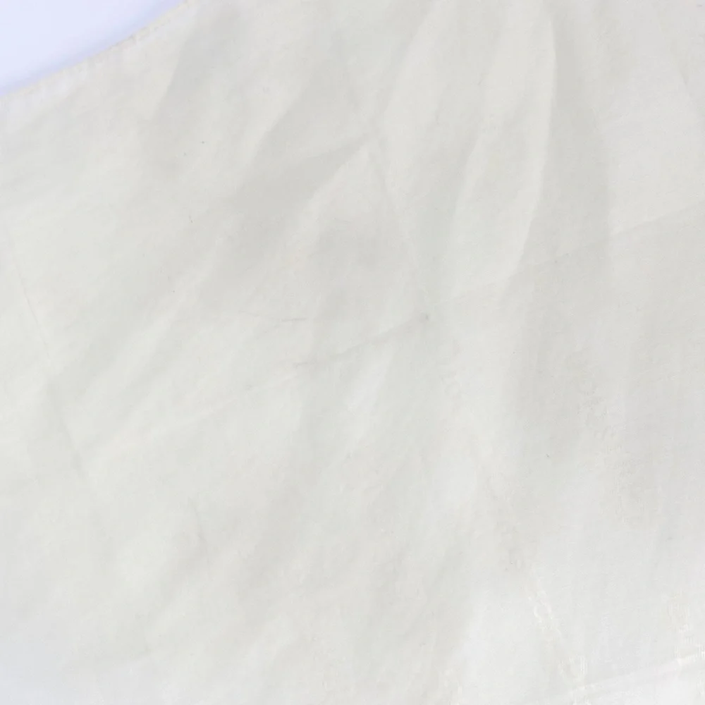 Christian Dior Vintage Cream Buttercream Yellow Cotton Handkerchief Scarf